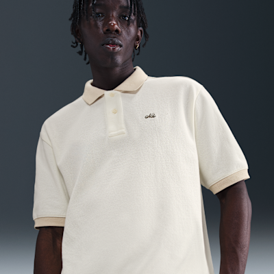 Short Sleeve Nike Pique Polo Shirt Mens Nike Nike Life Heavy